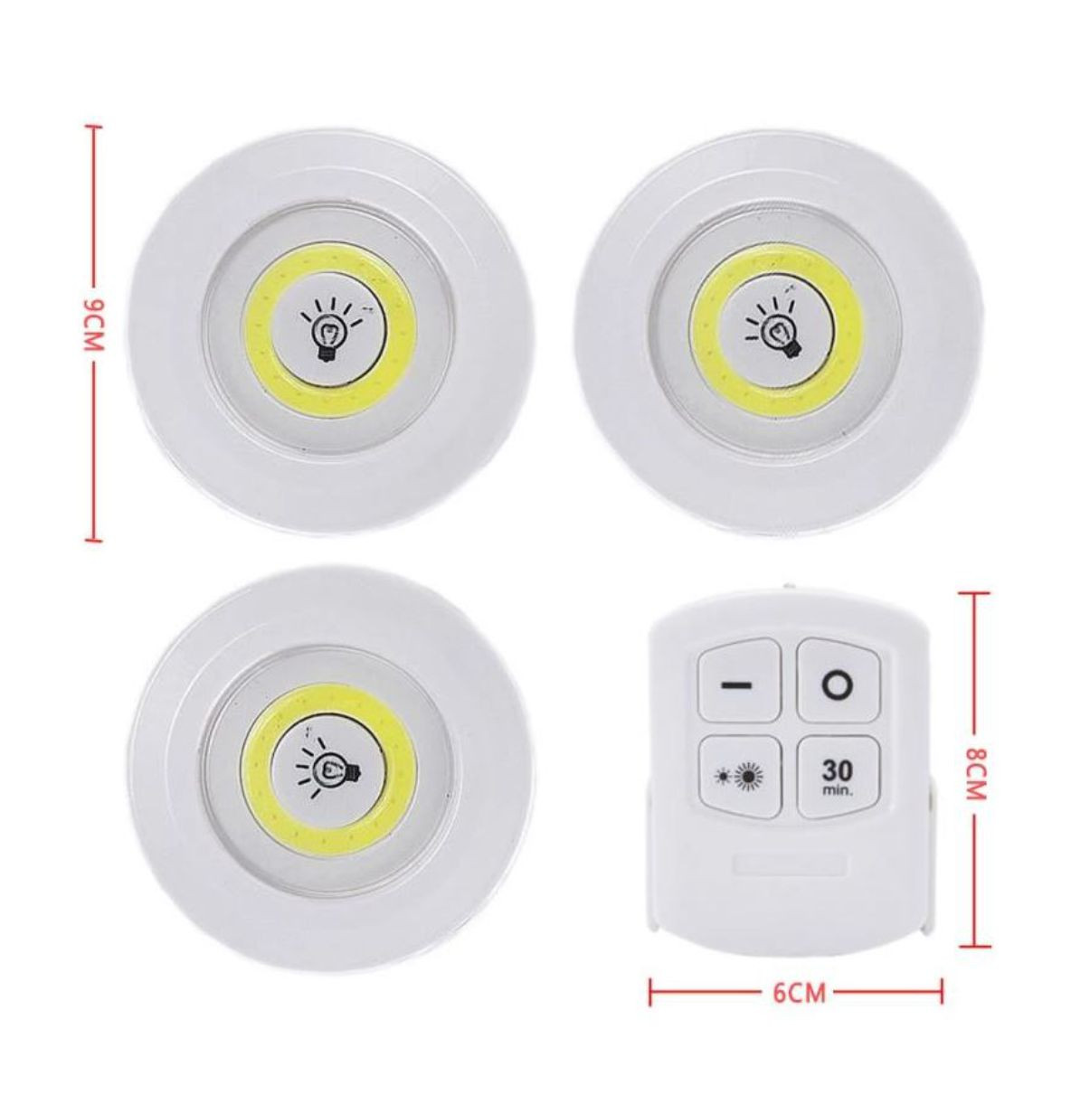 Miniatura 3 de Lampara led Inalámbrica X 3 mas Control